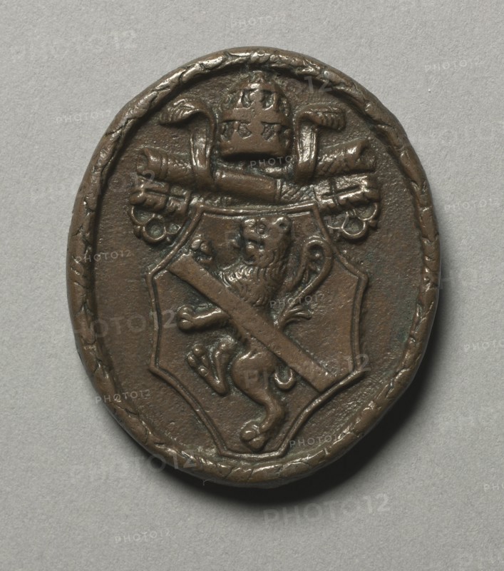 Portrait of Pope Paul II Barbo, c. 1468. Cristoforo di Geremia (Italian, active 1456-76). Bronze; overall: 4.2 x 3.7 cm (1 5/8 x 1 7/16 in.).