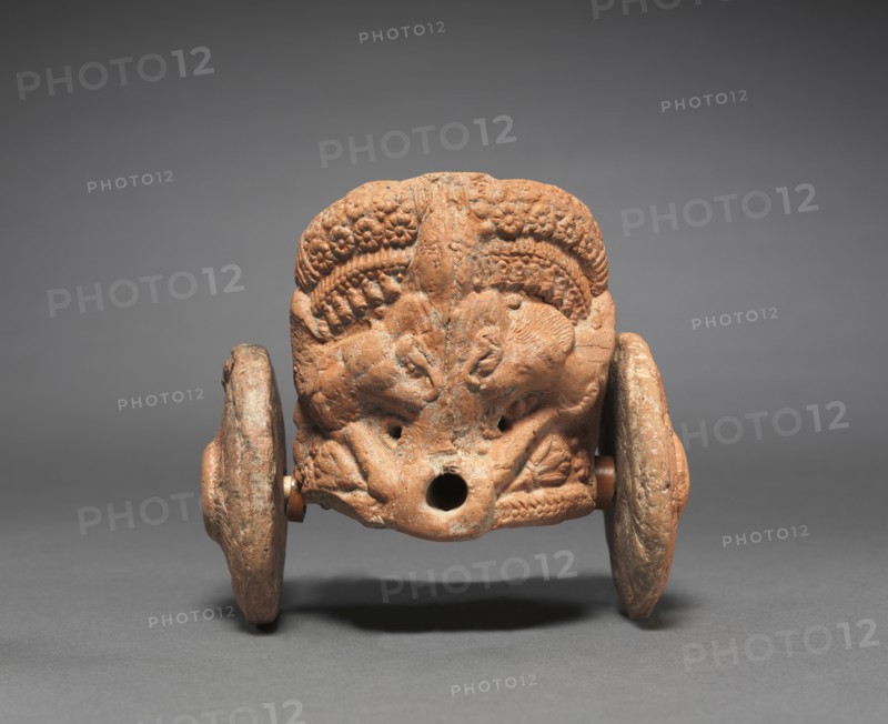 Model Chariot, 1st-2nd Century BC. India, Shunga Period (c. 187-78 BC). Terracotta; overall: 11.5 x 12.5 cm (4 1/2 x 4 15/16 in.).