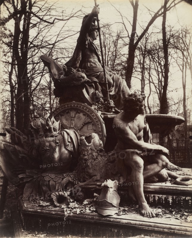 Versailles, Fountain of Triumphant France, 1904. Eugène Atget (French, 1857-1927). Albumen print, gold toned; image: 22 x 18.2 cm (8 11/16 x 7 3/16 in.); matted: 45.7 x 35.6 cm (18 x 14 in.)