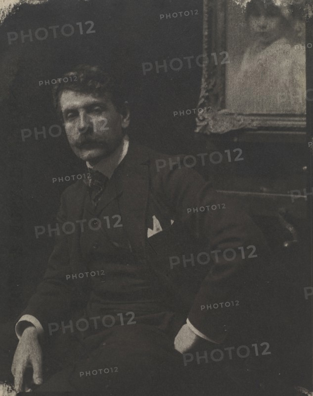 Untitled, c. 1900-1906. Robert Demachy (French, 1859-1936). Gum bichromate print; image: 21.6 x 17.8 cm (8 1/2 x 7 in.); paper: 23.6 x 18.2 cm (9 5/16 x 7 3/16 in.); matted: 45.7 x 35.6 cm (18 x 14 in.)