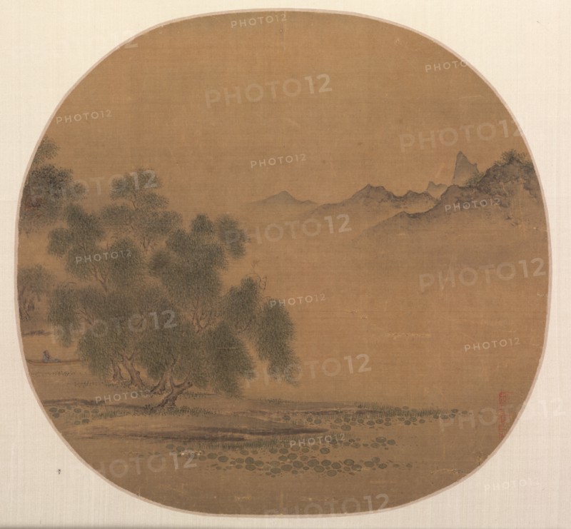 Willows, 12th Century. China, Southern Song dynasty (1127-1279). Album leaf, ink and light color on silk; image: 23.8 x 25.1 cm (9 3/8 x 9 7/8 in.).