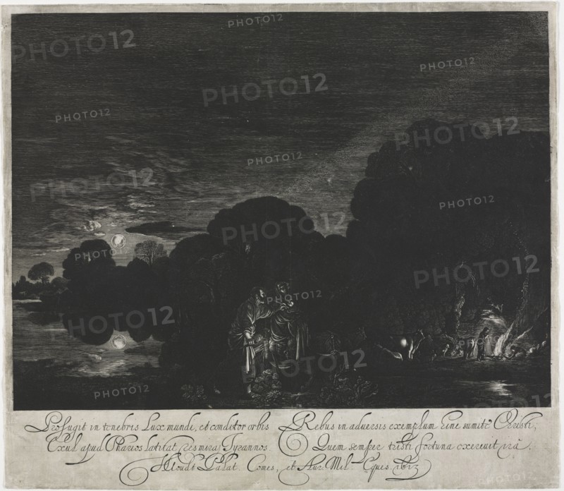 The Flight into Egypt. Hendrik Goudt (Dutch, 1585-1630). Etching and engraving