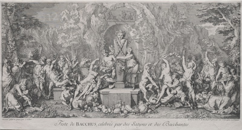 The Four Festivals:  Festival of Bacchus. Claude Gillot (French, 1673-1722). Etching and engraving