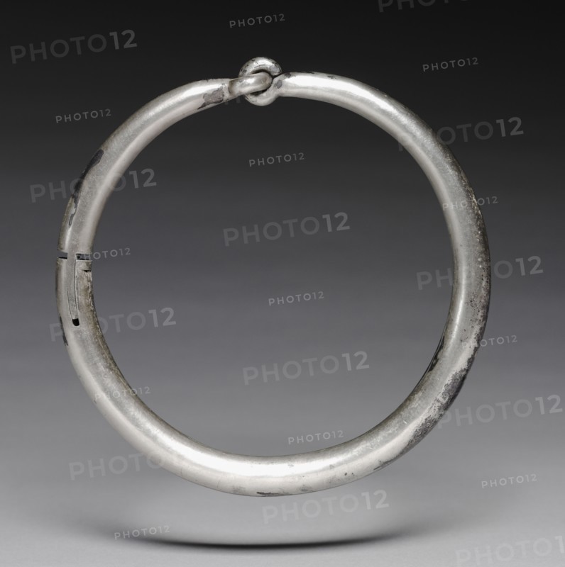 Torque, 2nd-1st Century BC. Greece, late Hellenistic period. Silver; diameter: 17 cm (6 11/16 in.).
