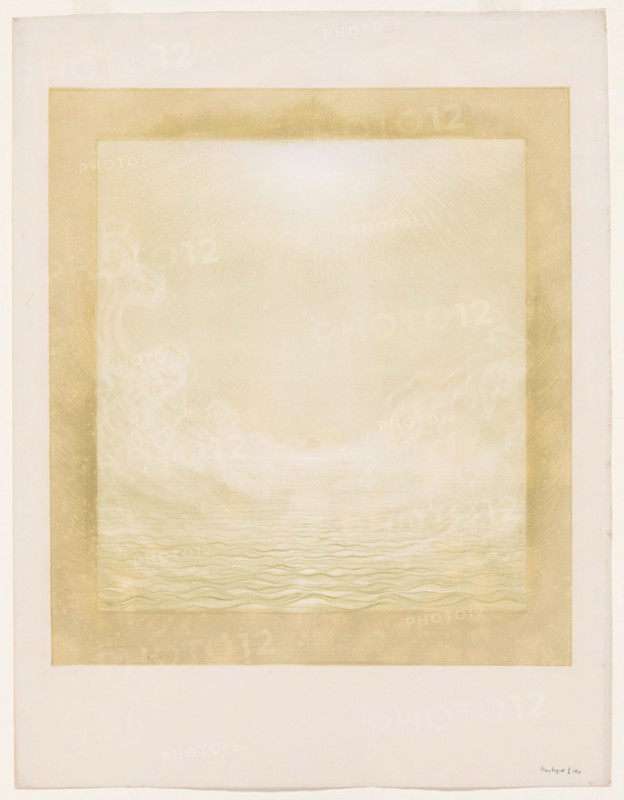 Hymn of Man, c. 1894. Charles Marie Dulac (French, 1865-1898). Lithograph printed in color on chine collé