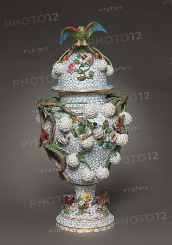 Vase, 1850-1899. Meissen Porcelain Factory (German). Porcelain; overall: 81 x 39.1 x 39.4 cm (31 7/8 x 15 3/8 x 15 1/2 in.).