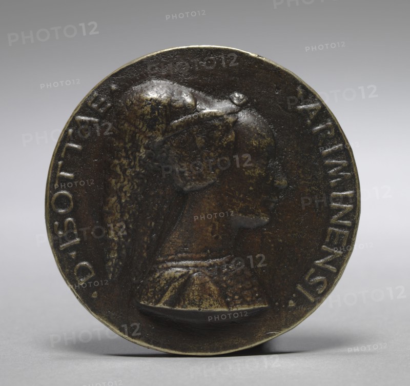 Medal of Isotta degli Atti da Rimini (obverse), 15th century. Matteo de' Pasti (Italian, 1420-1467/68). Bronze; diameter: 8.3 cm (3 1/4 in.).