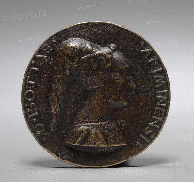 Medal of Isotta degli Atti da Rimini (obverse) and (reverse), 15th century. Matteo de' Pasti (Italian, 1420-1467/68). Bronze; diameter: 8.3 cm (3 1/4 in.).