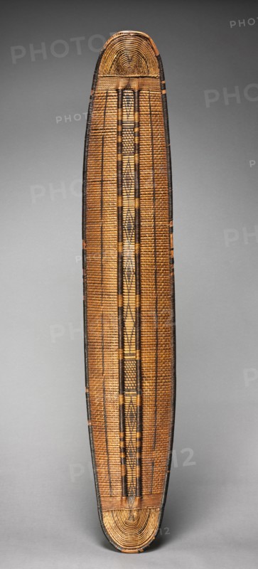 Shield, c. 1900. Central Africa, Democratic Republic of the Congo, early 20th century. Wood and fiber; overall: 134.6 cm (53 in.)