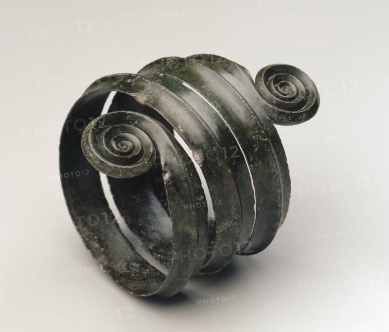Turned Armilla, c. 1500 BC. Hungary, Bronze Age, c. 2500-800 BC. Bronze, wrought; overall: 12.5 x 10.4 cm (4 15/16 x 4 1/8 in.).