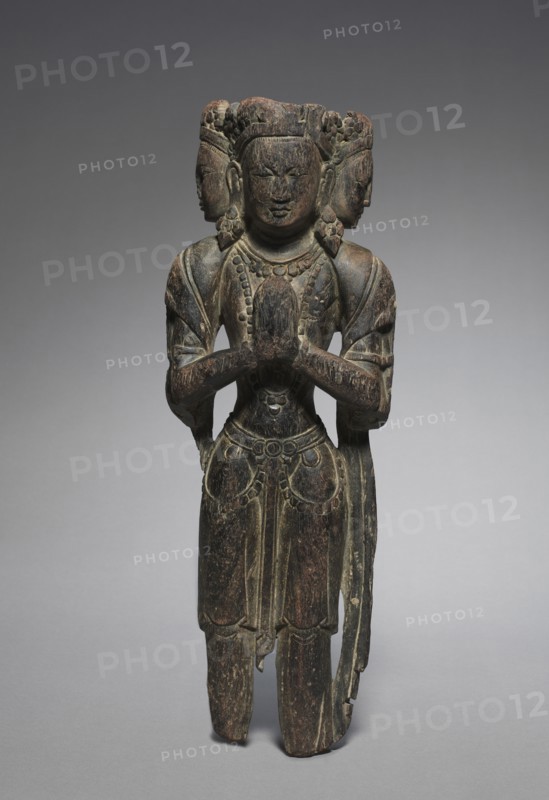 Bodhisattva Avalokitesvara, 900-1200. Himalyas, probably Tibet, 10th-12th century. Wood; overall: 43.8 cm (17 1/4 in.).