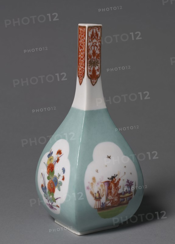 Saki Bottles, c. 1730. Meissen Porcelain Factory (German), probably by Johann Gregor Herold (German, 1696-1775). Porcelain; overall: 21.3 x 9.7 cm (8 3/8 x 3 13/16 in.).