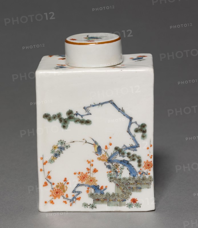 Tea Caddy, c. 1735. Meissen Porcelain Factory (German). Porcelain; overall: 10.7 x 7.5 x 5.1 cm (4 3/16 x 2 15/16 x 2 in.).