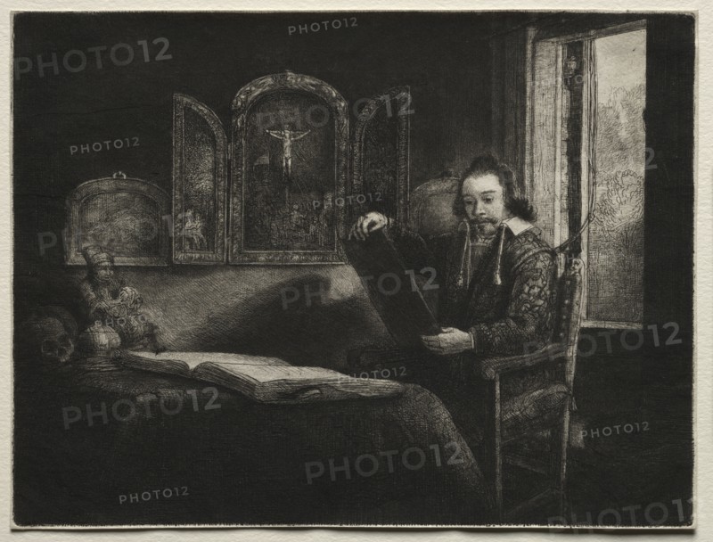 Abraham Francen, Apothecary, c. 1657. Rembrandt van Rijn (Dutch, 1606-1669). Etching, drypoint, and engraving; sheet: 15.9 x 21.1 cm (6 1/4 x 8 5/16 in.); platemark: 15.7 x 20.9 cm (6 3/16 x 8 1/4 in.)