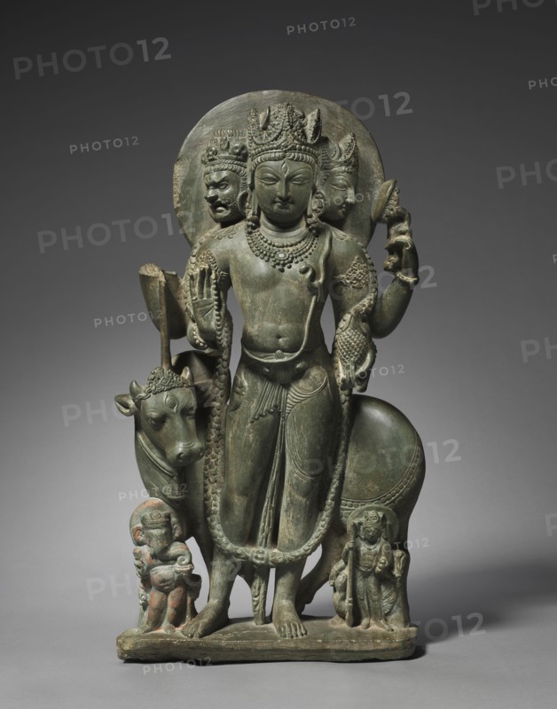 Standing Shiva Mahadeva, 700s. Northern India, Kashmir, 8th century. Schist; overall: 53 cm (20 7/8 in.).