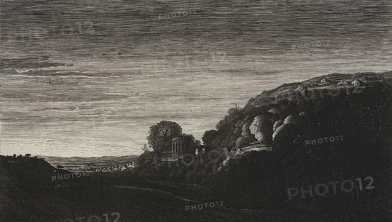 Times of Day:  Vespers. Jan van de Velde (Dutch, 1620-1662). Engraving