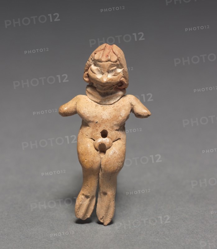 Female Figurine, c. 400-100 BC. Mexico, Guanajuato, Chupícuaro. Earthenware with pigment; overall: 5.6 x 2.7 x 0.9 cm (2 3/16 x 1 1/16 x 3/8 in.).
