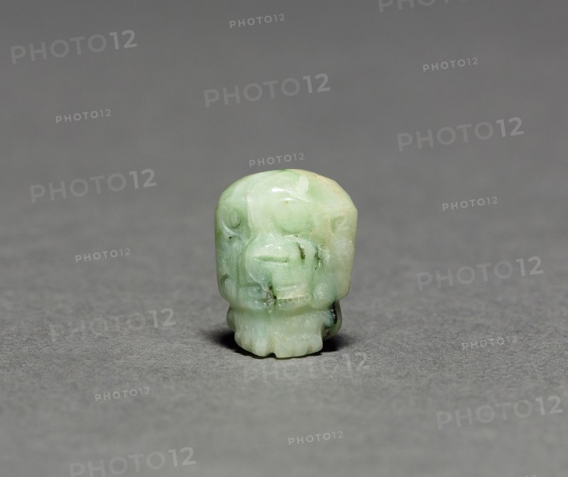 Seated Figurine, 1200-1519. Mexico, Oaxaca, Xoxo, Mixtec. Jade; overall: 1.3 cm (1/2 in.).