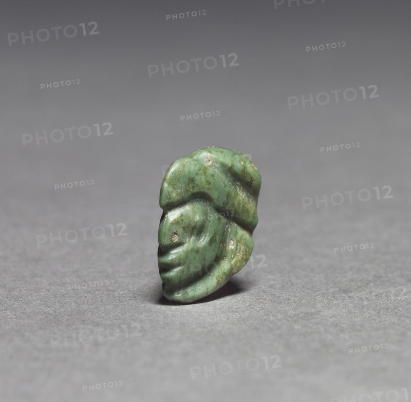 Head in Bird's Beak, before 1990. Mexico, Oaxaca, Mixtec(?). Serpentine; overall: 1.8 cm (11/16 in.).