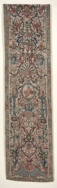 Pair of Needlework Bed Hangings, c. 1690. France, late 17th century. Petit point embroidery; silk and wool; overall: 344.2 x 89.7 cm (135 1/2 x 35 5/16 in.)