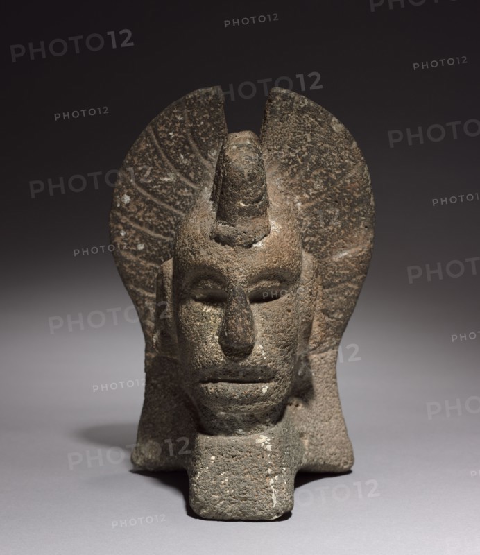 Head Palma, 600-1000. Mexico, Veracruz. Gray volcanic stone; overall: 23.8 x 16 x 14.3 cm (9 3/8 x 6 5/16 x 5 5/8 in.).