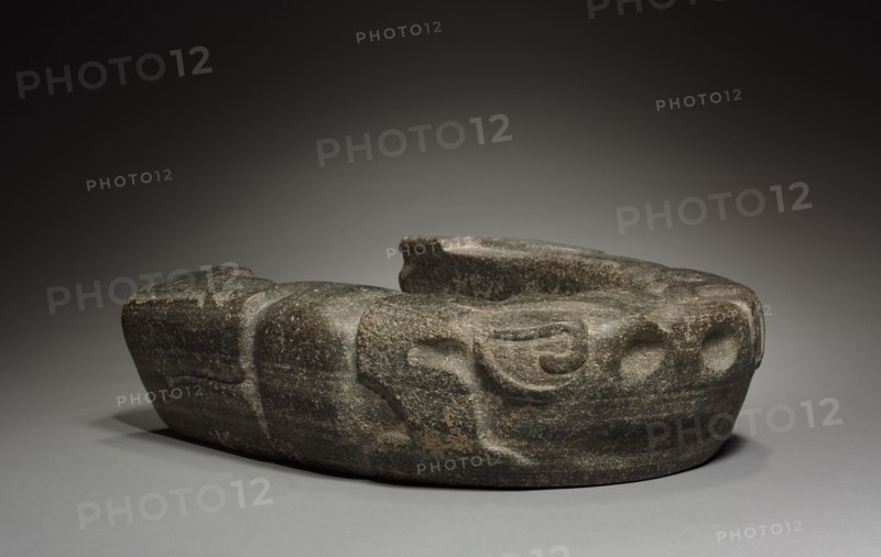 Unfinished Yoke, 600-900. Mexico, Central Veracruz, Classsic Veracruz style. Gray stone; overall: 39.5 x 35 x 12.5 cm (15 9/16 x 13 3/4 x 4 15/16 in.).