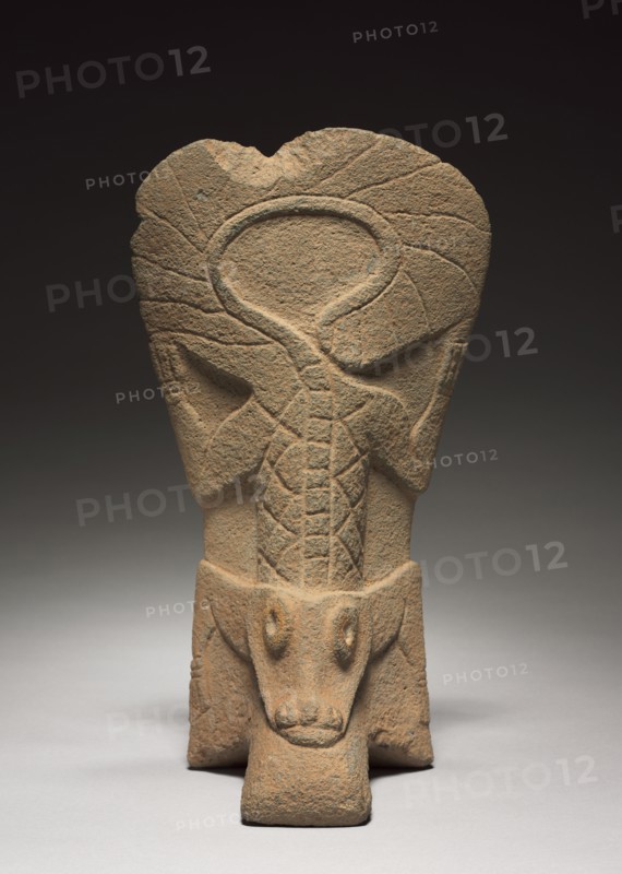 Ballgame Palma, 900-1100. Mexico, Gulf Coast, Classic Veracruz style (600-1100). Stone, pigment; overall: 43.5 x 24 x 15 cm (17 1/8 x 9 7/16 x 5 7/8 in.).