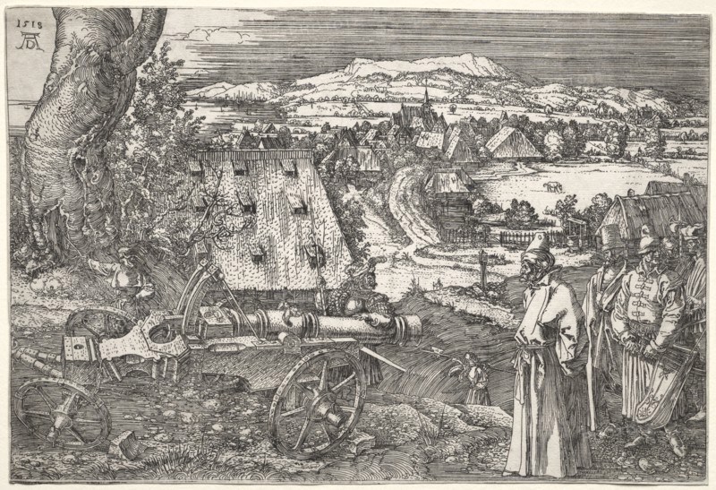 Landscape with the Cannon, 1518. Albrecht Dürer (German, 1471-1528). Etching