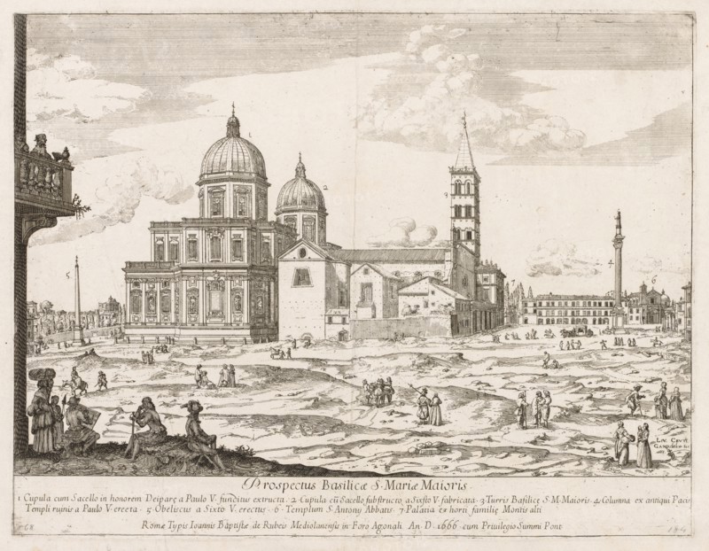 Santa Maria Maggiore from "Prospectus Locurum Urbis Romae Insign[ium]