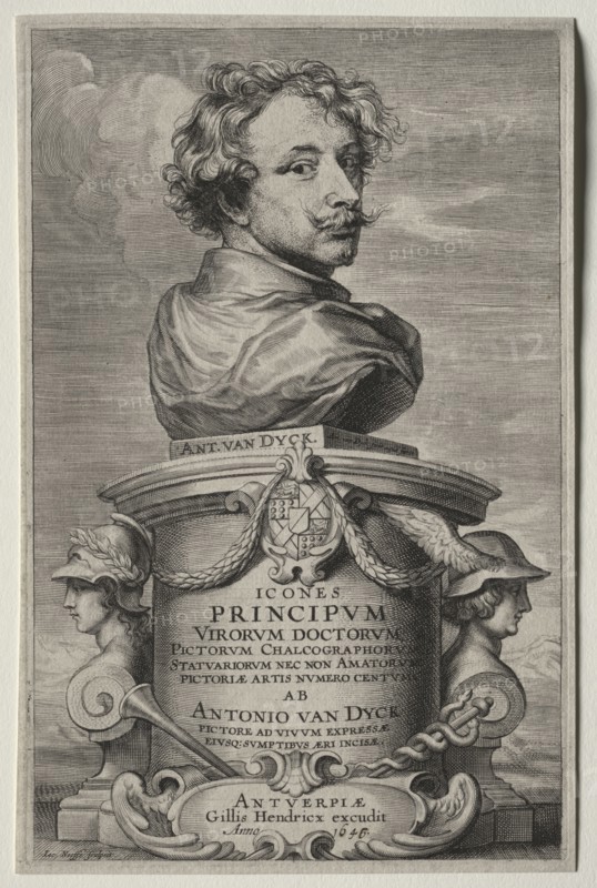 Self-Portrait, 1646. Anthony van Dyck (Flemish, 1599-1641). Etching