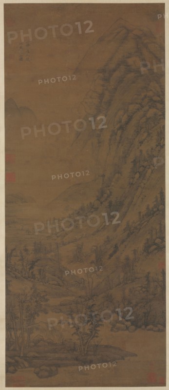 Summer Mountains (after Dong Yuan [active about ad 937-975]), 1290-1354. Attributed to Huang Gongwang (Chinese, 1269-1354). Hanging scroll, ink and slight color on silk; image: 131.7 x 55.6 cm (51 7/8 x 21 7/8 in.); overall: 257.4 x 71.2 cm (101 5/16 x 28 1/16 in.).