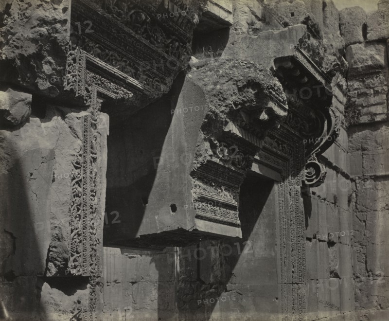 Photographic Pictures made by Mr. Francis Bedford during the Tour of the East in which, by command, He Accompanied H.R.H. the Prince of Wales, No. 2 The Holy Land and Syria: Balbec, 1862. Francis Bedford (British, 1816-1894), Day & Son, Ltd.. Albumen print from wet collodion negative; image: 25.1 x 28.9 cm (9 7/8 x 11 3/8 in.); matted: 50.8 x 61 cm (20 x 24 in.)