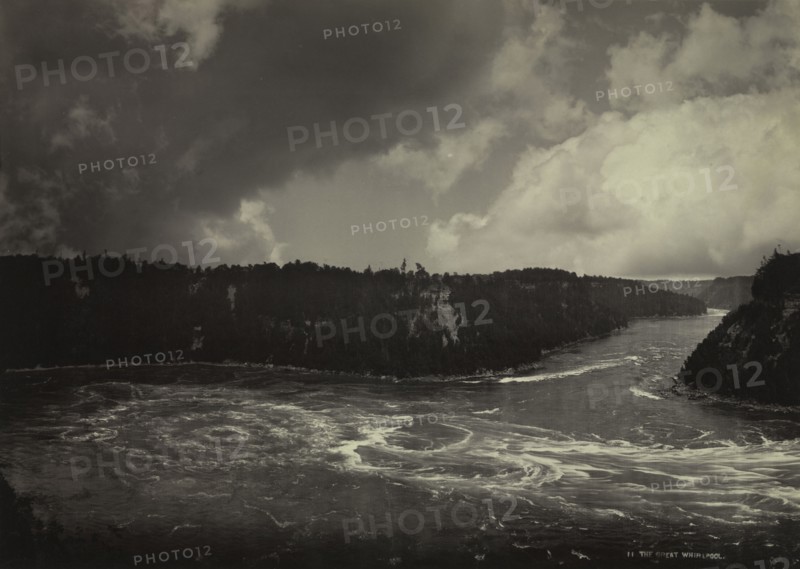 The Great Whirlpool, Niagara, c. 1880s. Unidentified Photographer. Albumen print from glass negative; image: 36.6 x 51.8 cm (14 7/16 x 20 3/8 in.); matted: 61 x 76.2 cm (24 x 30 in.)