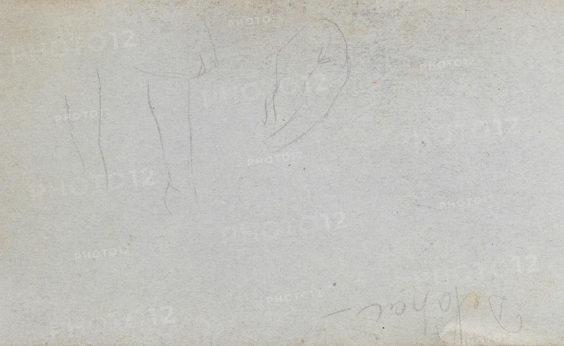 Sketchbook, page 02: Studies of Legs. Ernest Meissonier (French, 1815-1891). Graphite;