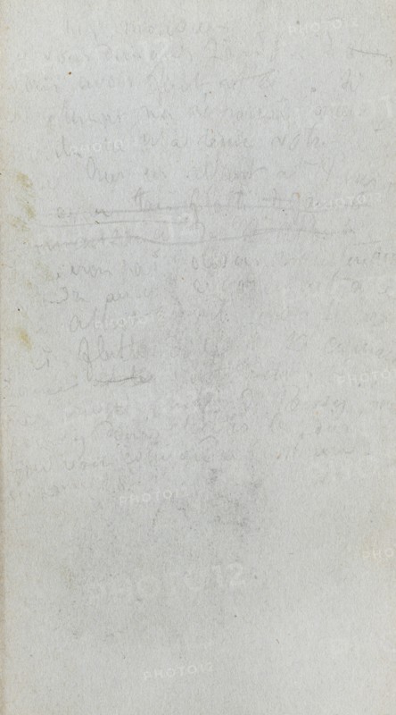 Sketchbook, page 89: Notes. Ernest Meissonier (French, 1815-1891). Graphite
