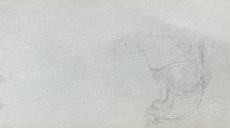 Sketchbook, page 93: Study of a Saddle. Ernest Meissonier (French, 1815-1891). Graphite