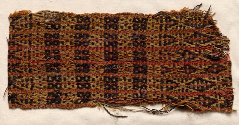 Textile fragment, c. 900 A.D.. Pre-Columbian, 10th century. Camelid fiber; overall: 25.5 x 11.5 cm (10 1/16 x 4 1/2 in.)