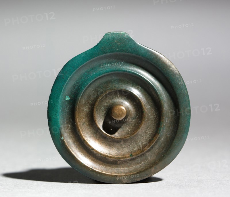 Elements from a Necklace, 1300s BC. Possibly Hungary, Bronze Age, c. 2500-800 BC. Bronze; overall: 4.2 x 4.8 x 0.8 cm (1 5/8 x 1 7/8 x 5/16 in.).