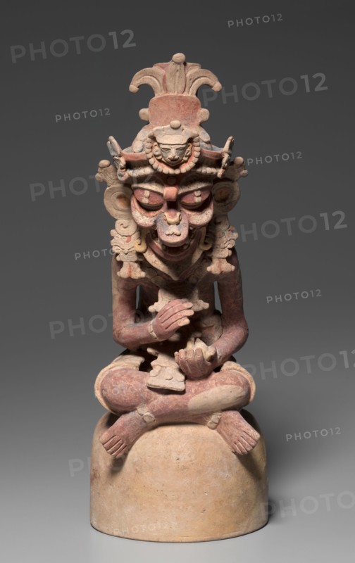 Artisan, 250-600. Guatemala, Petén region, Maya style (250-900), Maya style (250-900). Earthenware with colored slips; overall: 56.5 x 22 x 35.5 cm (22 1/4 x 8 11/16 x 14 in.).