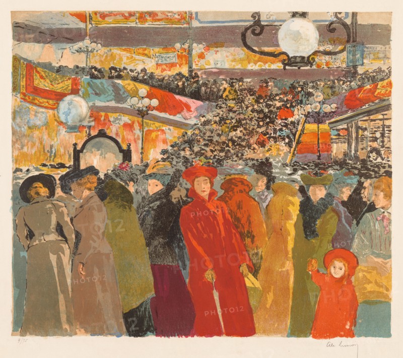 The Fancy Goods Store, 1902. Alexandre Lunois (French, 1863-1916). Color lithograph