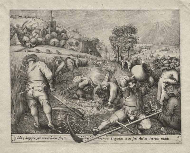 The Four Seasons:  Summer, 1570. Pieter van der Heyden (Netherlandish, c. 1530-c. 1575), after Pieter Bruegel (Flemish, 1527/8-1569). Engraving