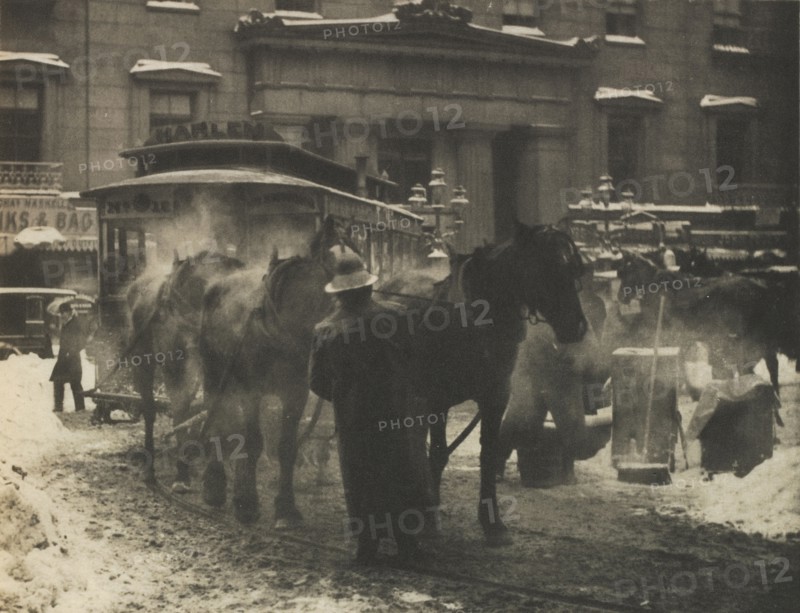 Camera Work: The Terminal, 1892. Alfred Stieglitz (American, 1864-1946). Photogravure