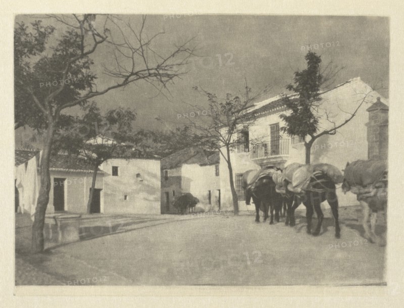 Camera Work: A Square - Ronda, 1914. J. Craig Annan (British, 1864-1946). Photogravure