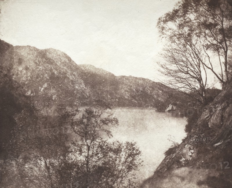 Loch Katrine, 1844. William Henry Fox Talbot (British, 1800-1877). Salted paper print from calotype negative; image: 17.1 x 21 cm (6 3/4 x 8 1/4 in.); paper: 18.4 x 22.5 cm (7 1/4 x 8 7/8 in.); matted: 35.6 x 45.7 cm (14 x 18 in.)