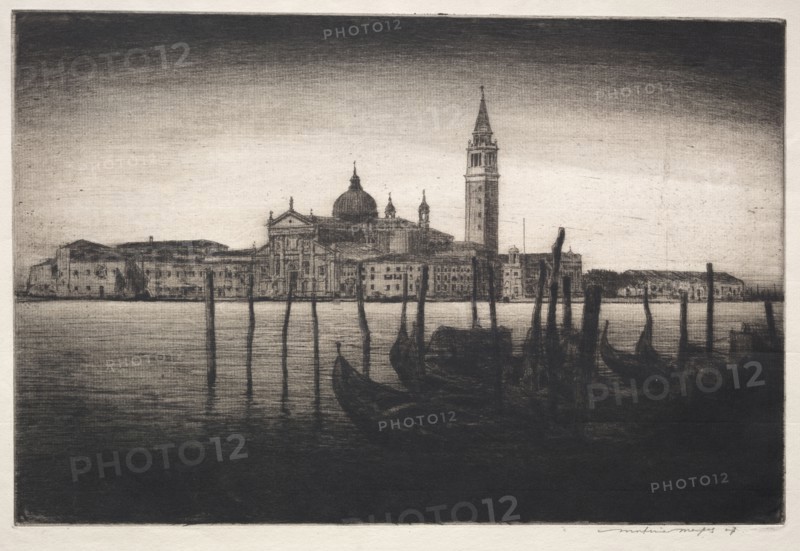 San Giorgio Maggiore, 1910. Mortimer Menpes (British, 1860-1938). Etching; sheet: 23.6 x 44.4 cm (9 5/16 x 17 1/2 in.); platemark: 20.2 x 30.3 cm (7 15/16 x 11 15/16 in.)