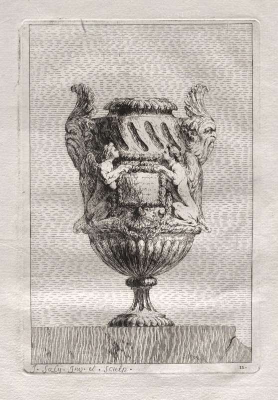 Suite of Vases:  Plate 11, 1746. Jacques François Saly (French, 1717-1776). Etching