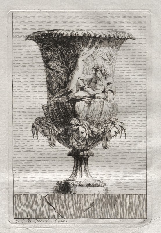 Suite of Vases:  Plate 17, 1746. Jacques François Saly (French, 1717-1776). Etching