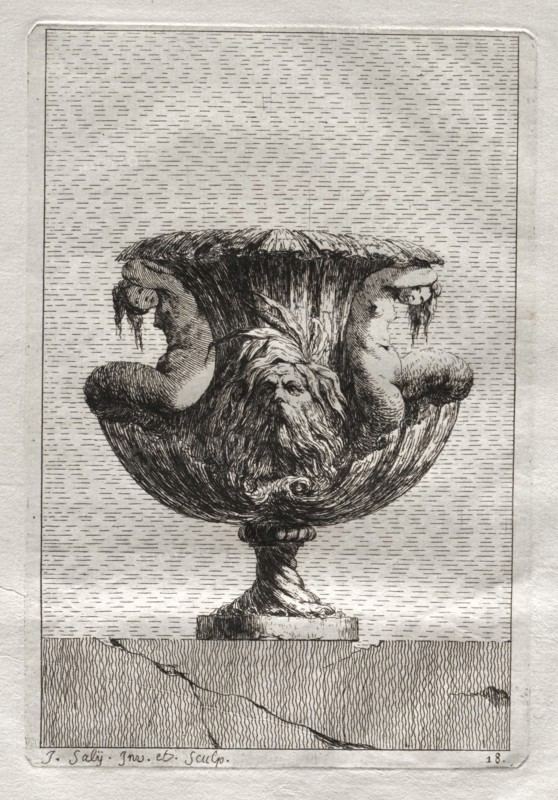 Suite of Vases:  Plate 18, 1746. Jacques François Saly (French, 1717-1776). Etching
