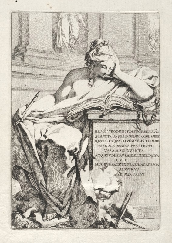 Suite of Vases:  Title Page, 1746. Jacques François Saly (French, 1717-1776). Etching