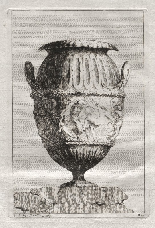 Suite of Vases:  Plate 22, 1746. Jacques François Saly (French, 1717-1776). Etching